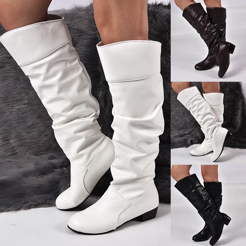 

Slim Boots Sexy Over The Knee High Suede Women Snow Boots Women's Fashion Winter Thigh High Shoes Woman, Black