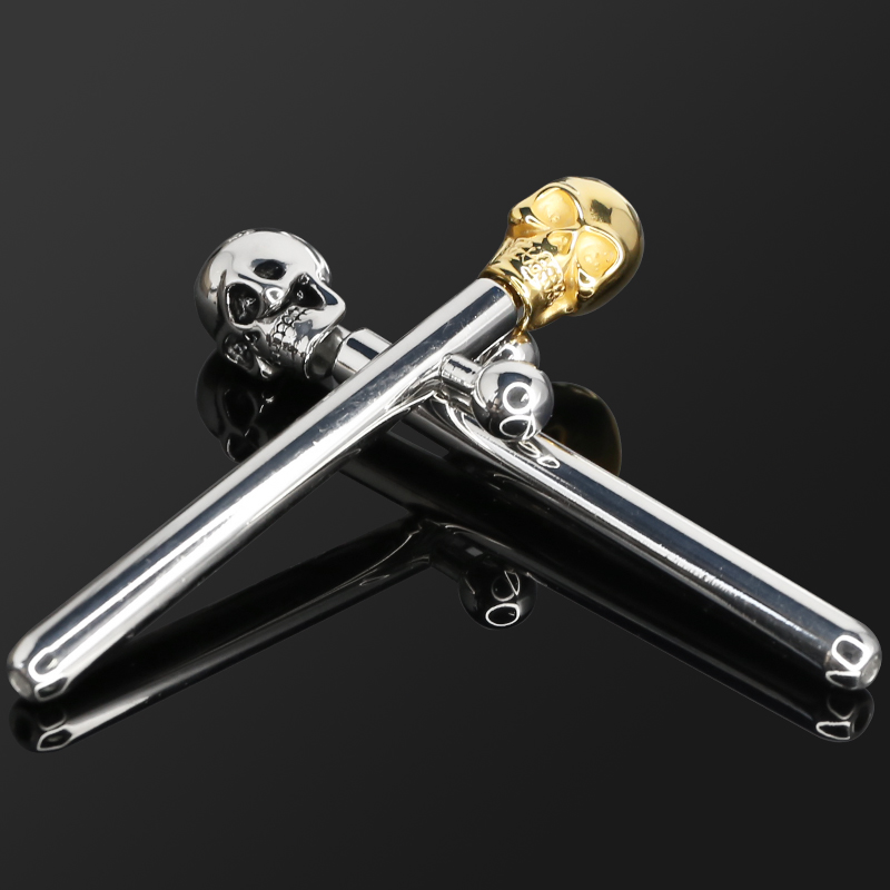 

2020Gold Skull Urethral Sound Urethra Catheter Male Penis Plug Tube Urethral Stretcher Urethral Sound Dilator Adult Sex Toy