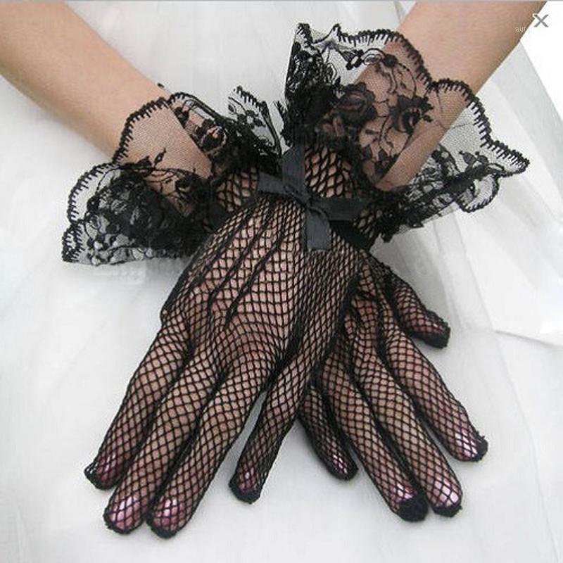 

Summer New Sexy Women Mesh Gloves Female Solid Lace Gloves Lace Fishnet Fashion Elegant Solid Women Guantes1