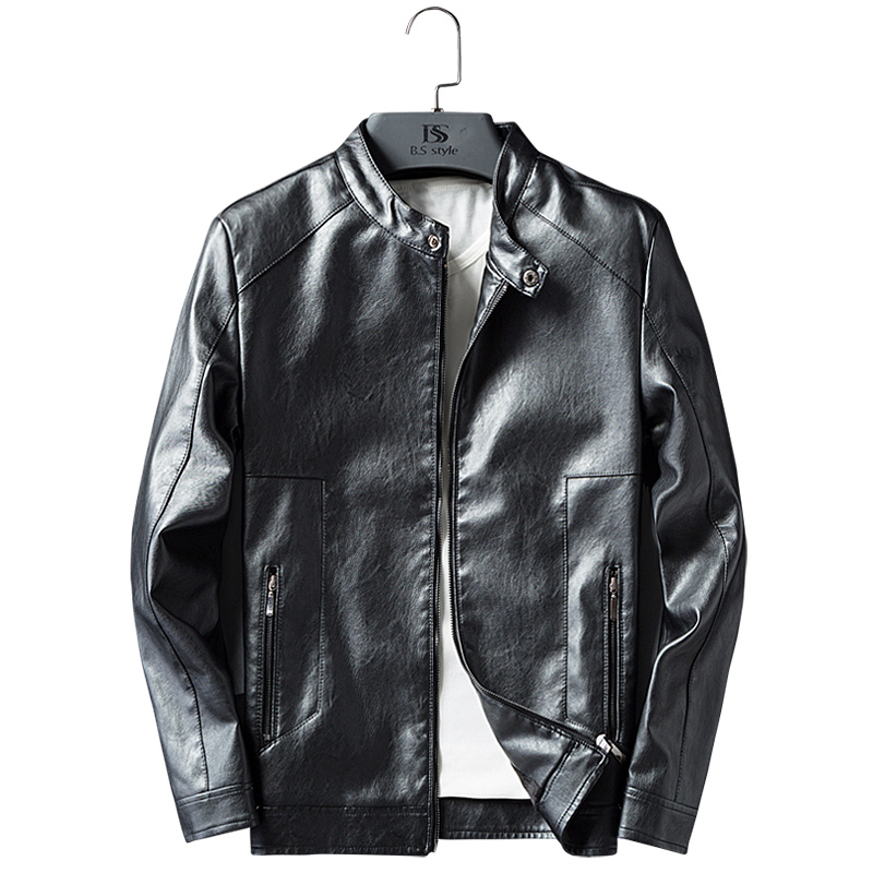 

2021 New Men Classic Leather Jackets of the Most Male Jacket Outward Quality Clothing K205 JCR4, Black