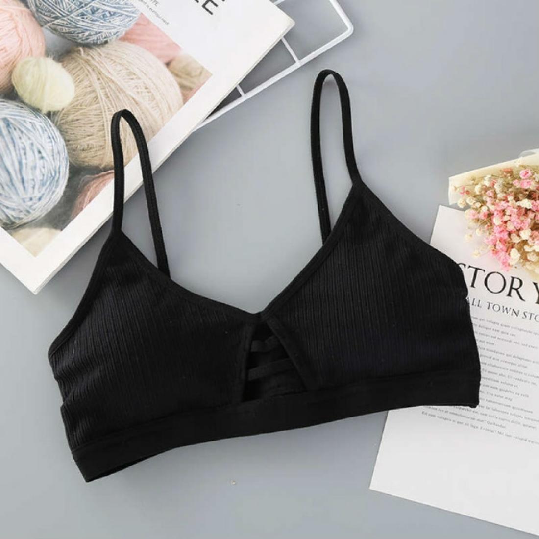 

Hollow Out Breathable Ultra-Thin Comfortable Women Cotton Bras SizeOne Size