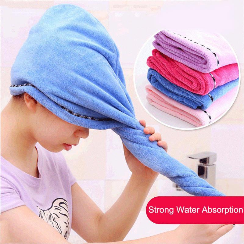 

Hair Towel Turban Ultra Absorbent Wrap Towels Soft For Women & Girls Microfiber Quick Drying1, Pink