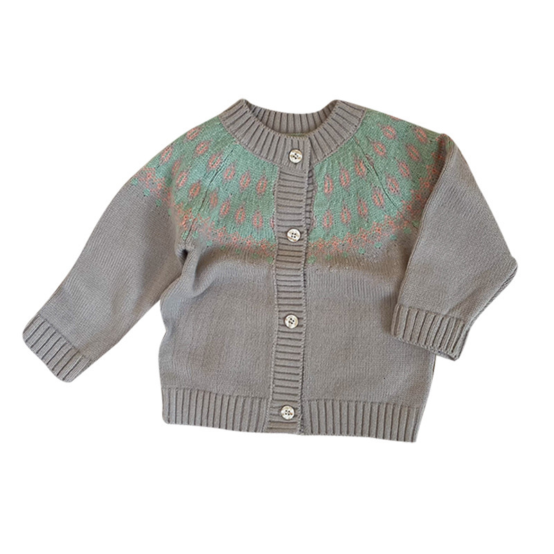 

2021 Fashion New Spring Toddler Baby Girls Boys Sweater Knit Cardigan Soft Wool Tops Outfits Long Sleeve Kids Clothes Q637, 2042-1