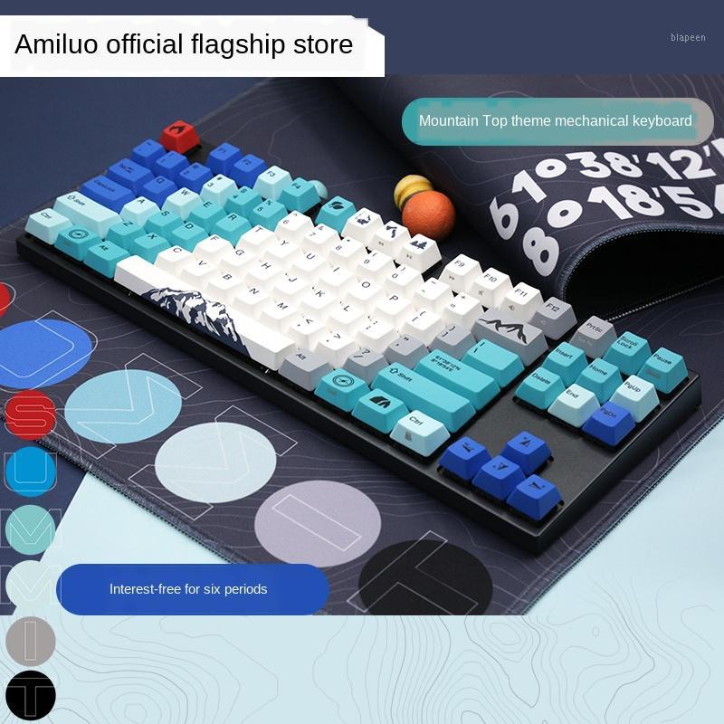 

varmilo mountain top mechanical keyboard, 87/108 keys, office gaming games, cherry red axis1