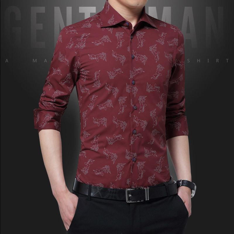 

Hot New Men's Casual Self-cultivation Business Men's Long-sleeved Thin Long-sleeved Shirt Mens Dress Shirts, Black