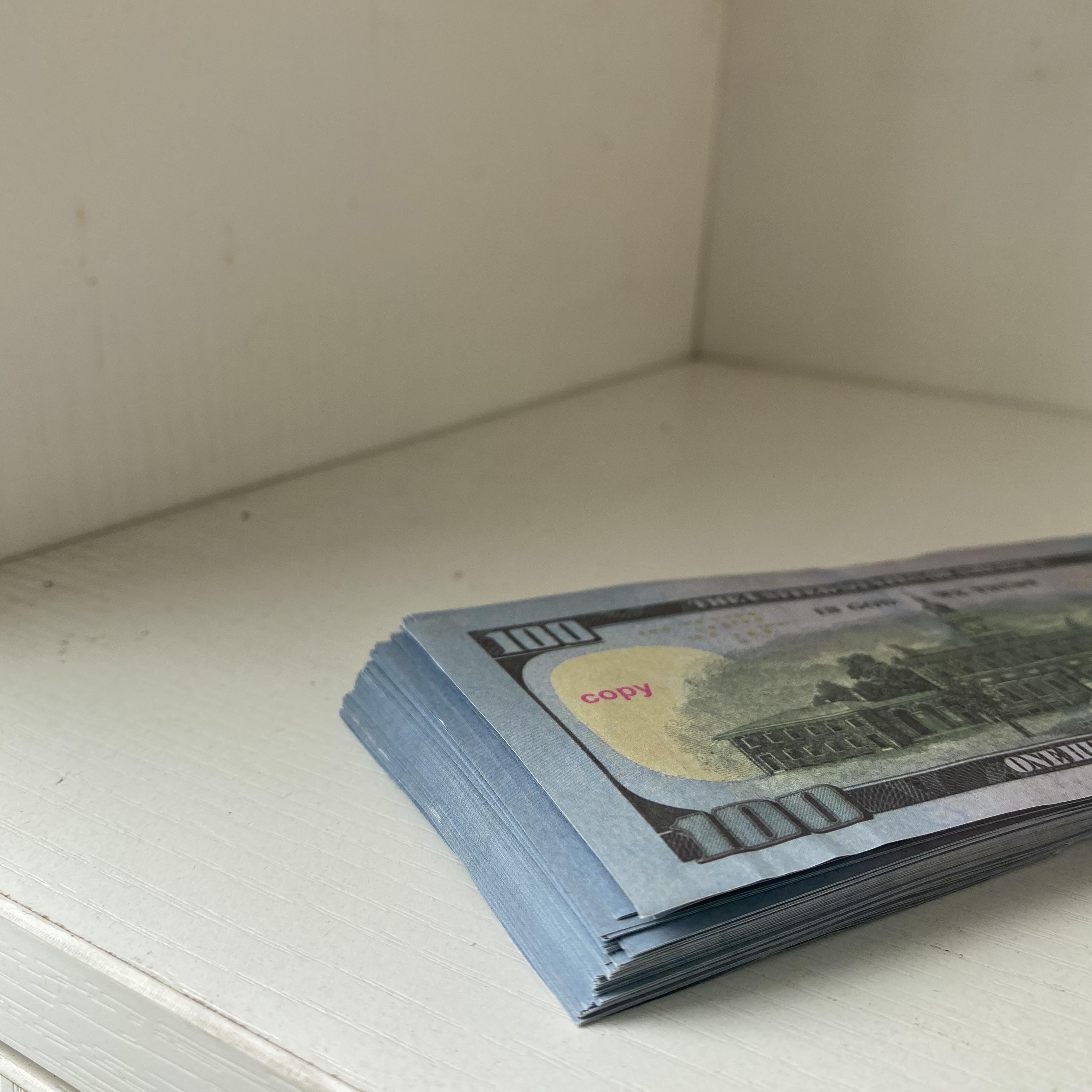 

Prop euro Money Banknote Fake USD 100 Play Money Normal Size Dollar Banknote Children's Creative Gift Movie Money 01