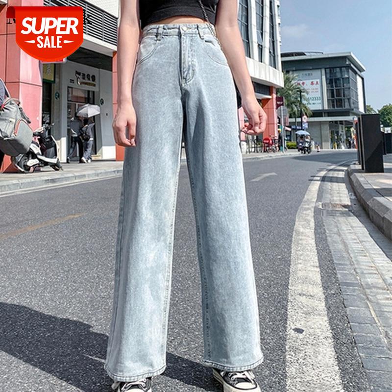 

2021 Autumn Denim Wide Leg Jeans Women Casual High Waist Woman Pants Boyfriend Jeans For Women Pants Loose Trousers 10454 #1U5o, Black;white