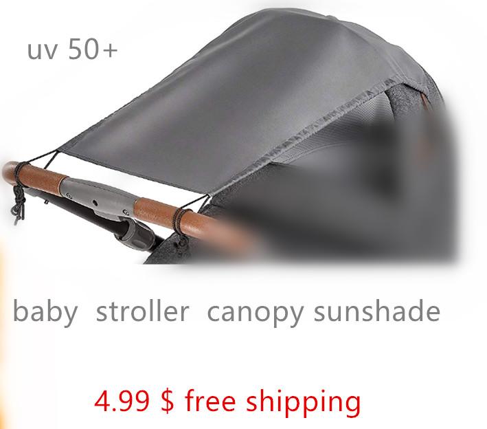 

Baby Stroller accessary Stroller Sunshade Cover-Effective UV Rays Cut Design-Stops 99% of The Sun's Rays (UPF50+) Universal fit