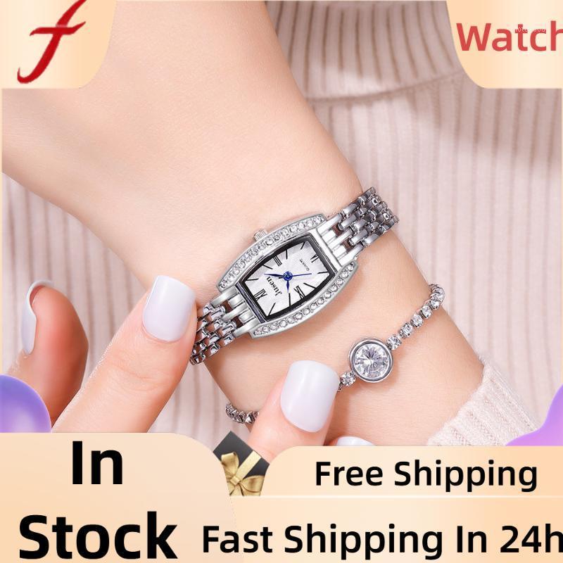 

Vintage Watch Women Royal Fashion Square Dial Silver Casual watches Bracelet Rhinestone Ladies Clock zegarek damski1