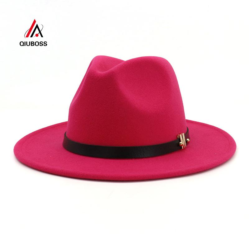 

Large Size 60 CM Plain Wool Felt Jazz Fedora Hats Caps Men Women Wide Brim Vintage Chapeau Trilby Panama Cap Bowler Hat, Black
