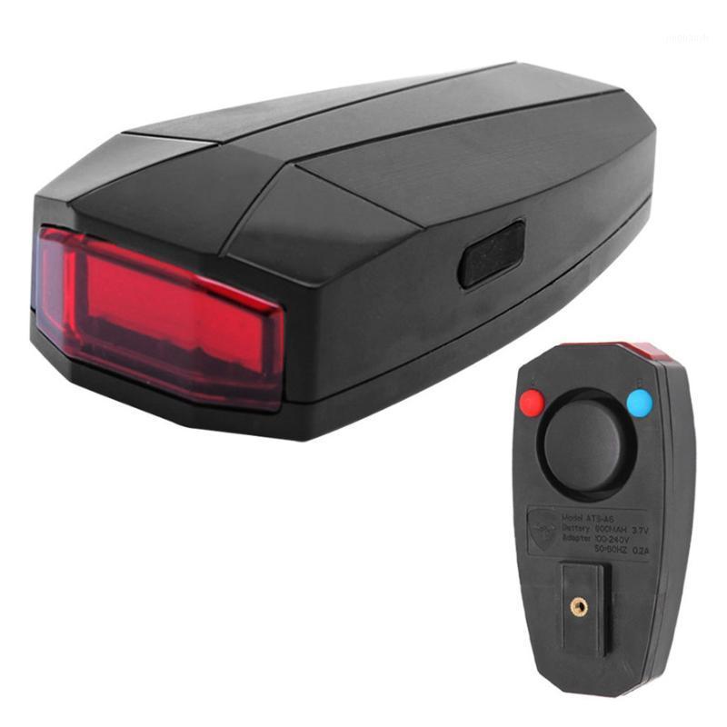 

Bicycle night warning tail light anti-theft alarm device Remote control USB connection1