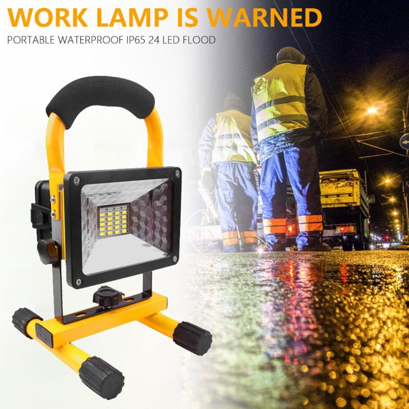 

30W Floodlight Rechargeable COB LED Flood Light Handheld Spotlight Searchlight Outdoor Camping Lantern Project Construction Lamp