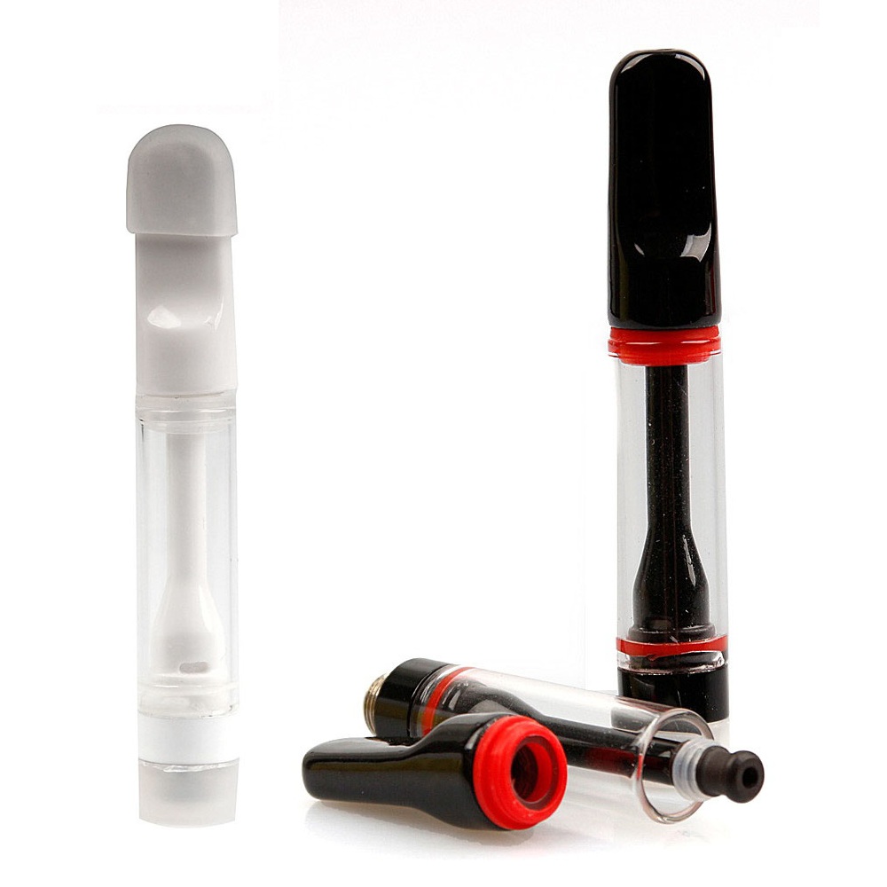 

Full Ceramic Cartridge 0.5ml 1.0ml Black White Vape Cartridge 510 Thread Complete Ceramic Coil Tank for Thick Oil Vaporizer Empty