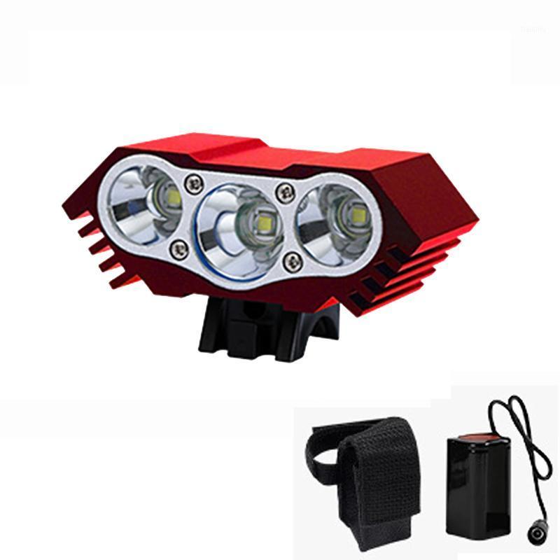 

3xT6 LED Bicycle Light With Battery Pack Ultra Bright MTB Road Bike Front Lights Waterproof Safe Cycling Headlight Lamp BC05761