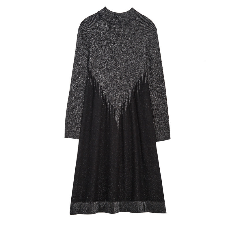 

2021 Womens New Winter Oversize Itself Es for Women Female Western Style Was Thin Knit Sweater Mid-length A204 Np76, Black