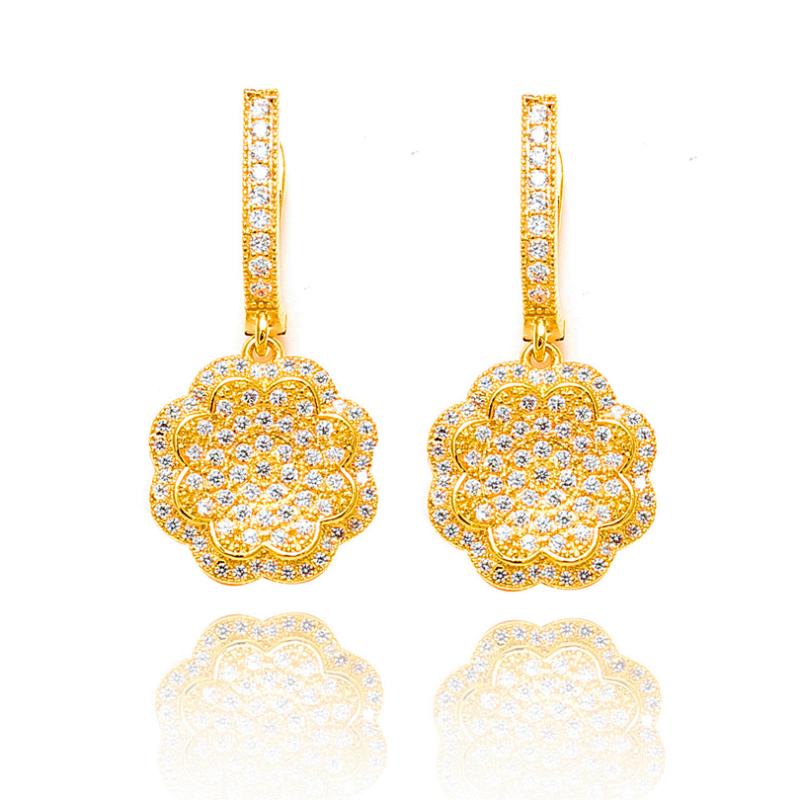 

Fashion Statement Earring Flower Geometric Earrings for Women Hoop Earrings Earing Vintage Jewelry