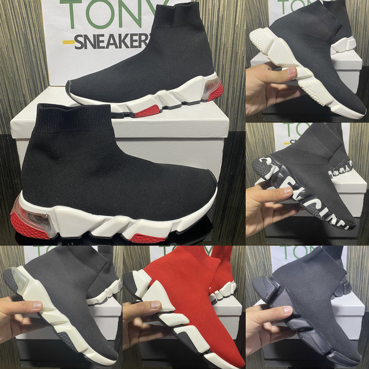 

2022 Mens sock Casual shoes Platform womens women Sneakers speed Runner trainer 1 2.0 Triple Black White Classic with Lace jogging walking outdoor fly boot, Other