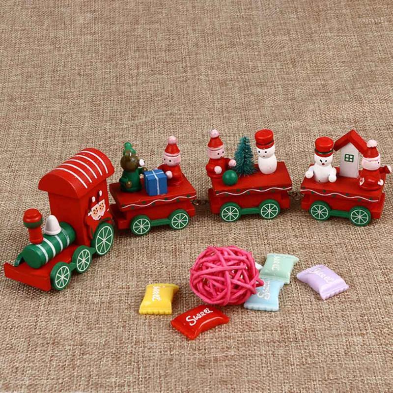 

1PC Xmas Wooden Christmas Trains Santa Claus Festival Ornament Home Decor Kids Gifts1