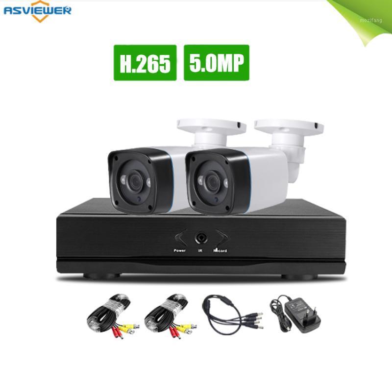 

Home Surveillance System 4CH DVR Kit HD 5MP CCTV System 2pcs 5MP Outdoor Video Surveillance Camera Set Home Security1