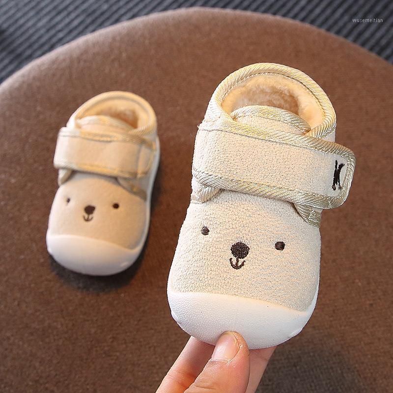 

Toddler Baby Shoes For Infant Girl Winter Newborn Thicken Plush Warm Baby Boy Shoes Kids Rubber Soft Bottom Walking Cotton1, Pink