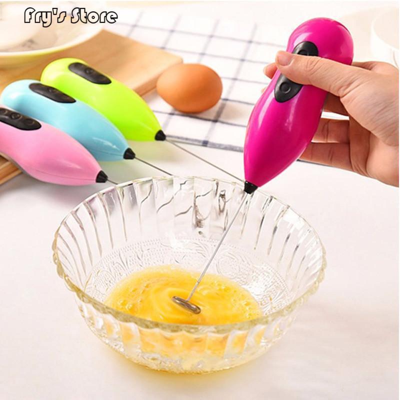 

Fry's Store Mini 21.5CM Mini Portable Handle Electric Mixer Drink Milk Egg Frother Foamer Whisk Stirrer Beater Random color1