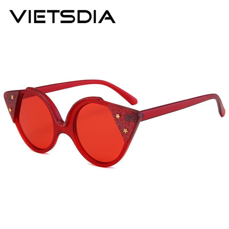 

Luxury Cat Eye Sunglasses Women Cat Ear Female Stars Gun glasses For Ladies 2020 Brand Designer Eyewear lunette