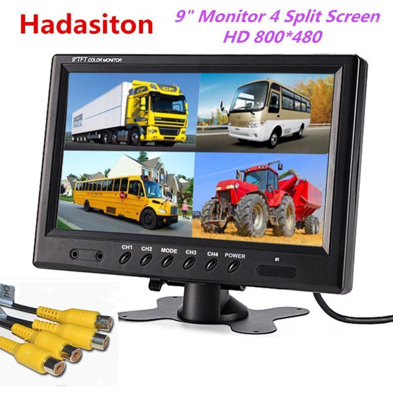 

9 inch 4 Split Screen Car Monitor Headrest monitor 4 video input Use for Truck Bus Car and CCTV Security System1
