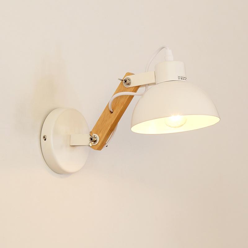 

Nordic living room background wall semicircular wall lamp simple restaurant aisle corridor bedside iron decorative lamp WF1023