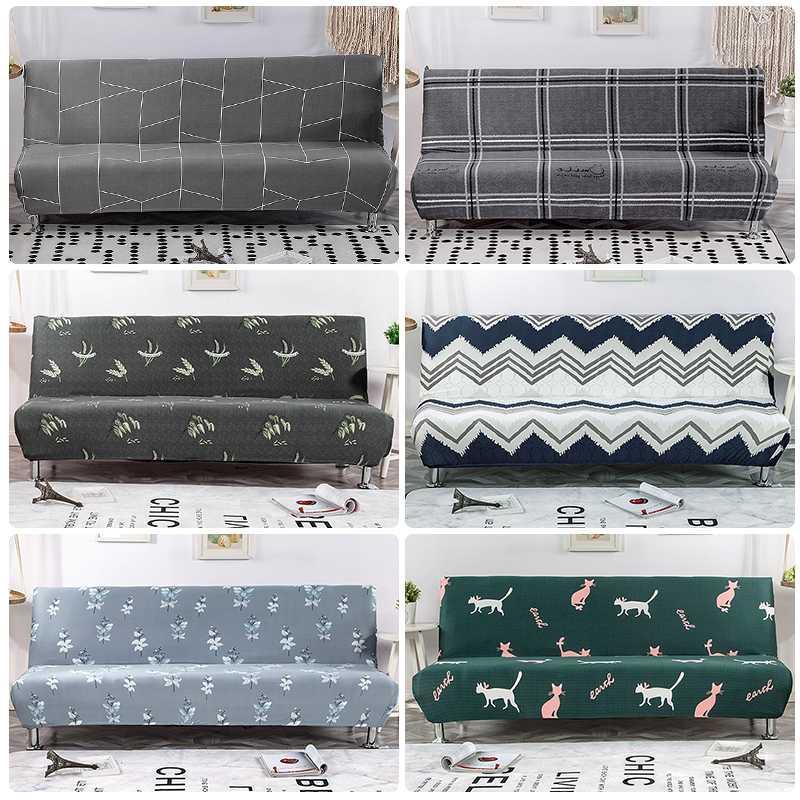 

Sofa Bed Cove Stretch Furniture Covers Removable sofa covers for living room White Armless Slipcover home decor1