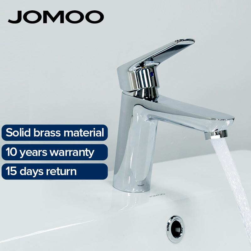 

JOMOO Bathroom Basin Faucet Mixer Tap Sink Faucet Single Hole Single Handle Bathroom Deck Mounted Lavatory Chrome