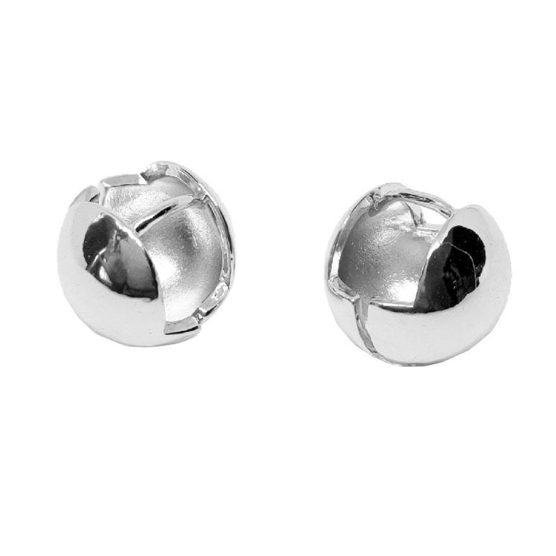 

Hoop & Huggie Minimalism Gold Simple Round Ball Earrings For Women Fashion Jewelry