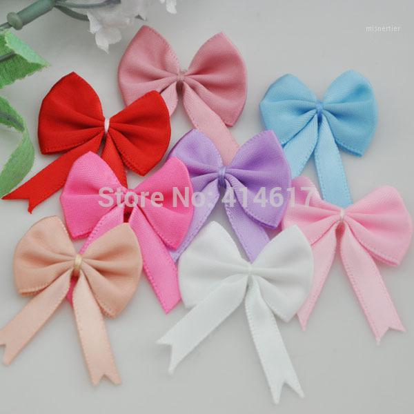 

20pcs Satin Ribbon Bows Flowers Wedding Appliques DIY Craft U pick A0441, Coffee