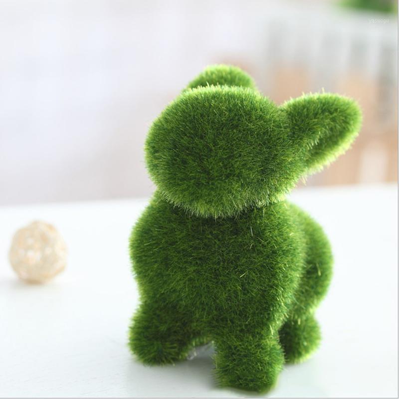 

Creative Animal Shaped Green Flocking Toys Alpaca Dog Squirrel Artificial Plant Kids Gifts Desktop Decoration Supplies1