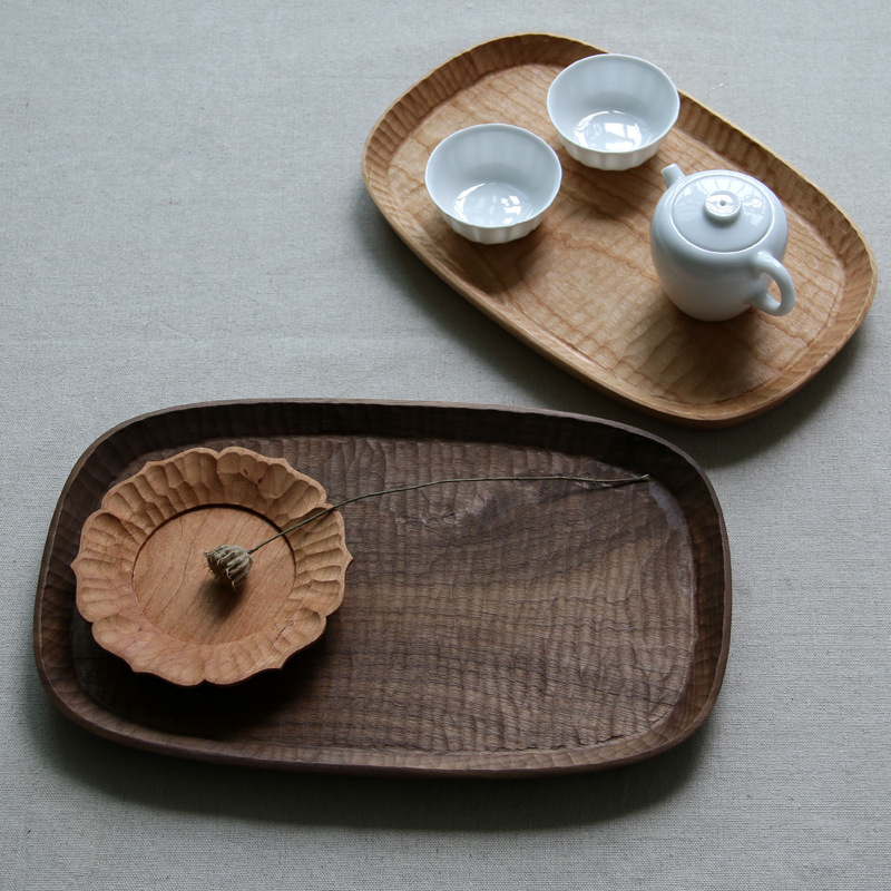 

2021 New Candy Fruit Saucer Tea Coffee Dessert Dinner Beef Lamb Wood Plates Storage Dishes Trays 1kgr