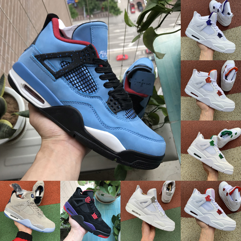 

4 4s Jumpman basketball shoes metallic purple red green bred OVO Splatter black cat what the men mens sport Sneakers, As photo 24