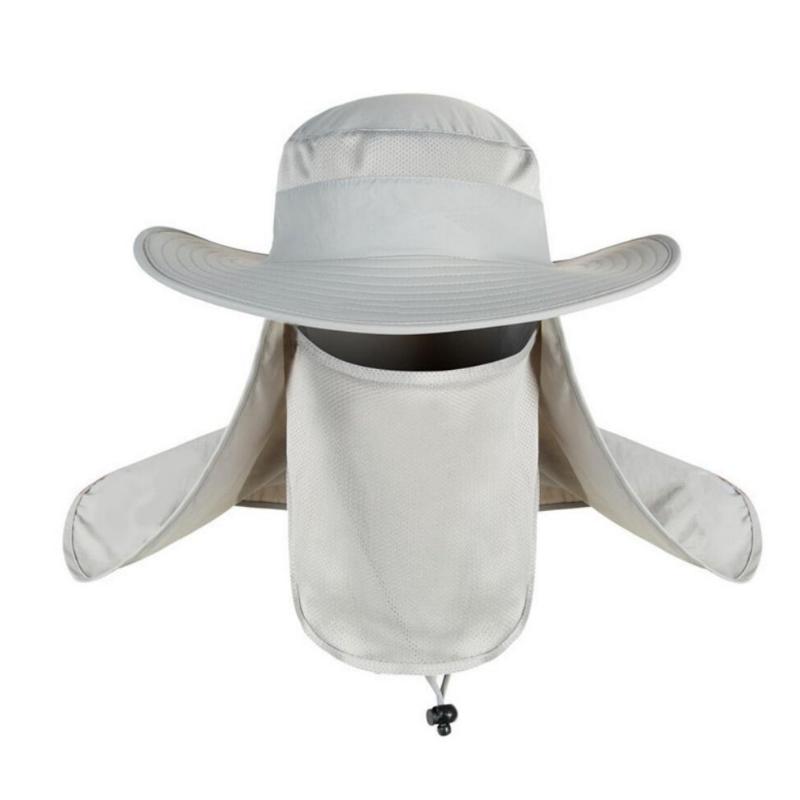 

Mens Curtain Hat Uv Protection Autumn Summer Hiking Hat Outdoor Cap Harajuku Hip Hop Fisherman Women Bucket, Light gray