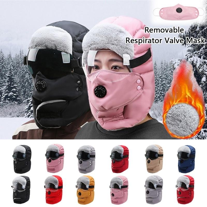 

Laamei 1PC New Design Fashion Full Face Caps Men Women Winter Warm Cap Hats Waterproof With Glasses Cool Windproof