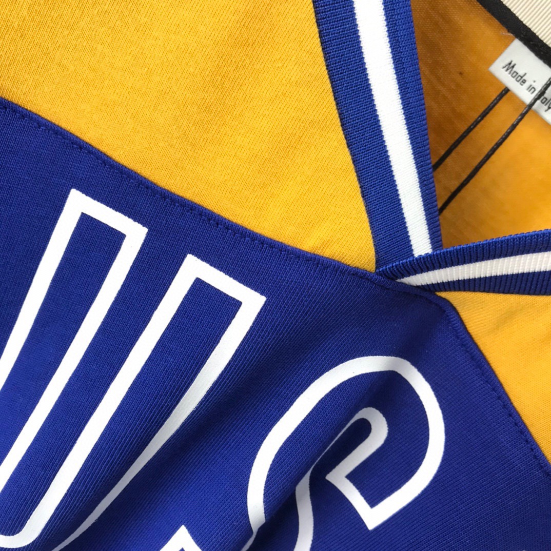 

2021ss spring and summer new high grade cotton printing short sleeve round neck panel T-Shirt Size: m-l-xl-xxl-xxxl Color: black white A733, Multi