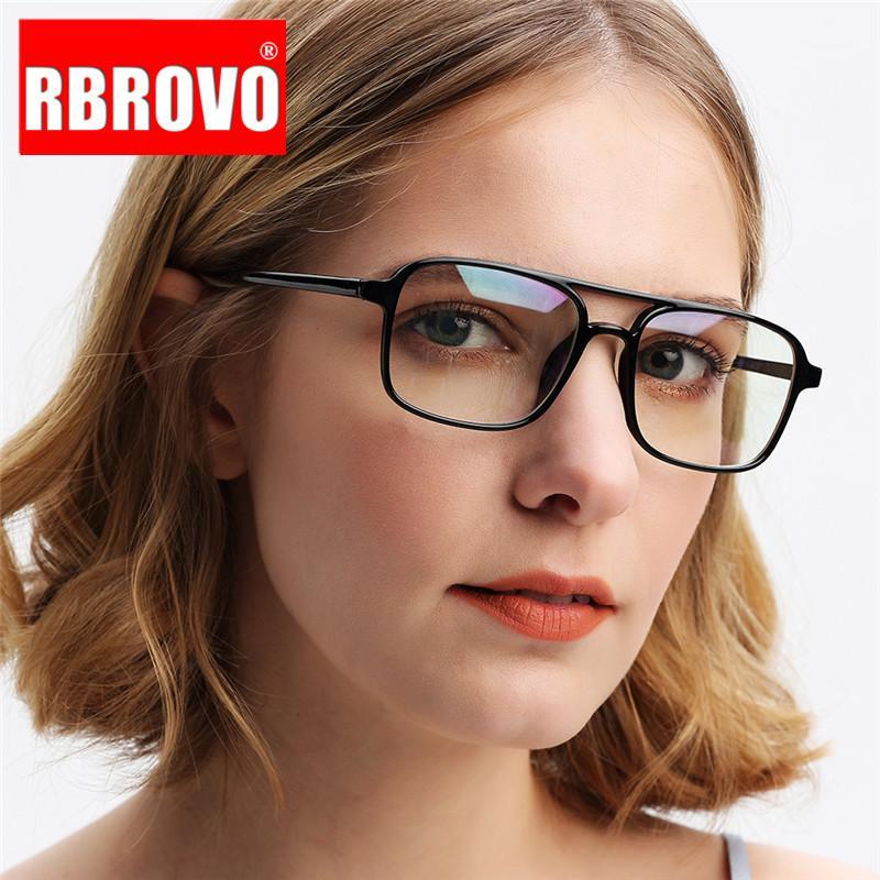

RBROVO Vintage Square Glasses Women Designer Glasses Frame Women/Men Retro Eyeglasses Women Classic Lentes De Lectura Mujer1