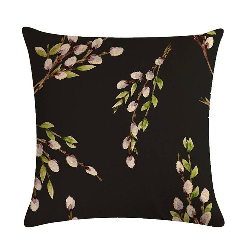 

Fashion Multicolor Plum Blossom Valentine's Day Pillow Case Linen 45*45cm Cushion Cover Home Decor Pillow Cover Decoration, Style 4