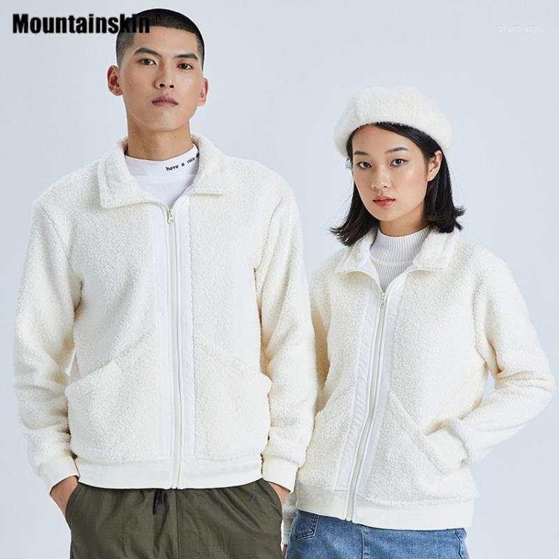 

Mountainskin Winter Men Women's Fleece Hiking Jackets Outdoor Sports Thermal Climbing Camping Windbreaker Male Warm Coats VA8611, Women brown jacket