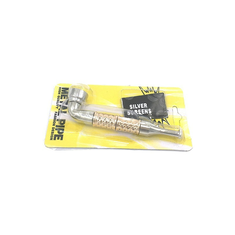 

Double metal spring pipe filter net metal cigarette fittings suction card packing for glass spoon pipes