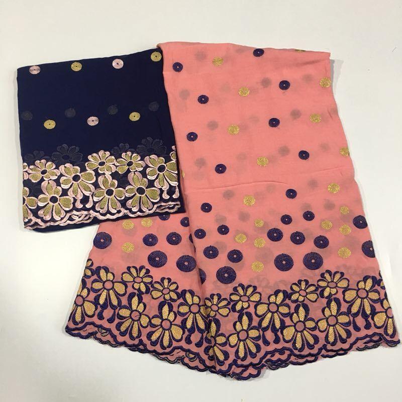 

african swiss voile lace nigerian lace fabric 2020 high quality cotton fabric for dress robe dentelle femme 7yard/set