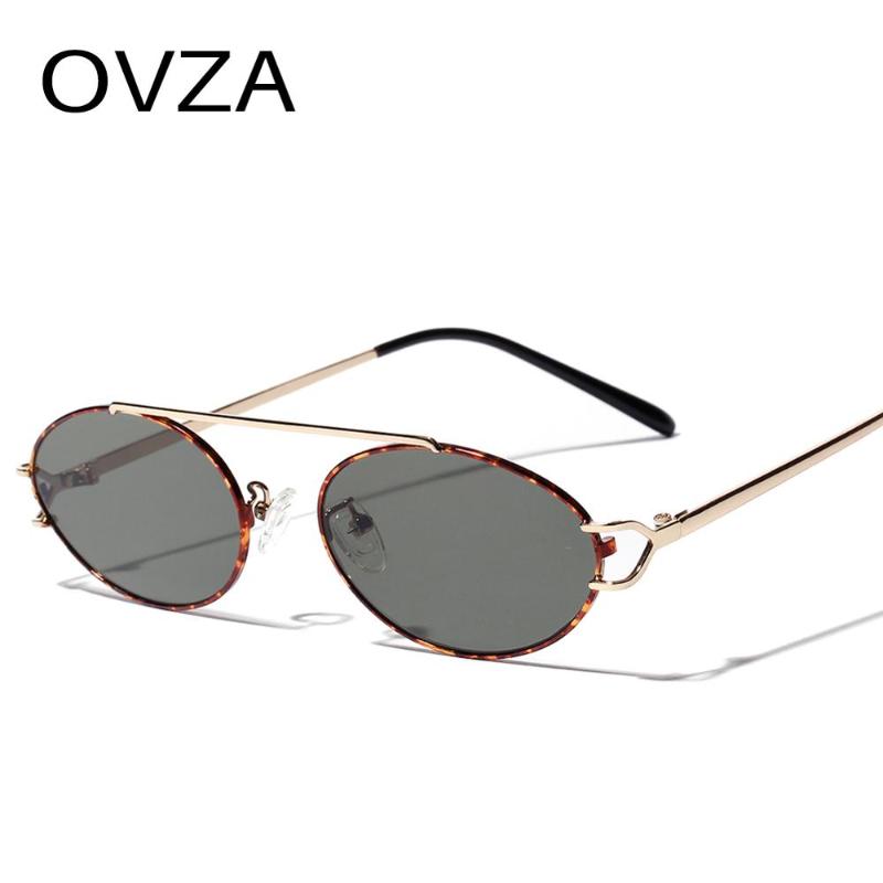 

OVZA Punk Sunglasses Women Brand Designer 2020 Retro Oval Sunglasses Men Popular Style S8027