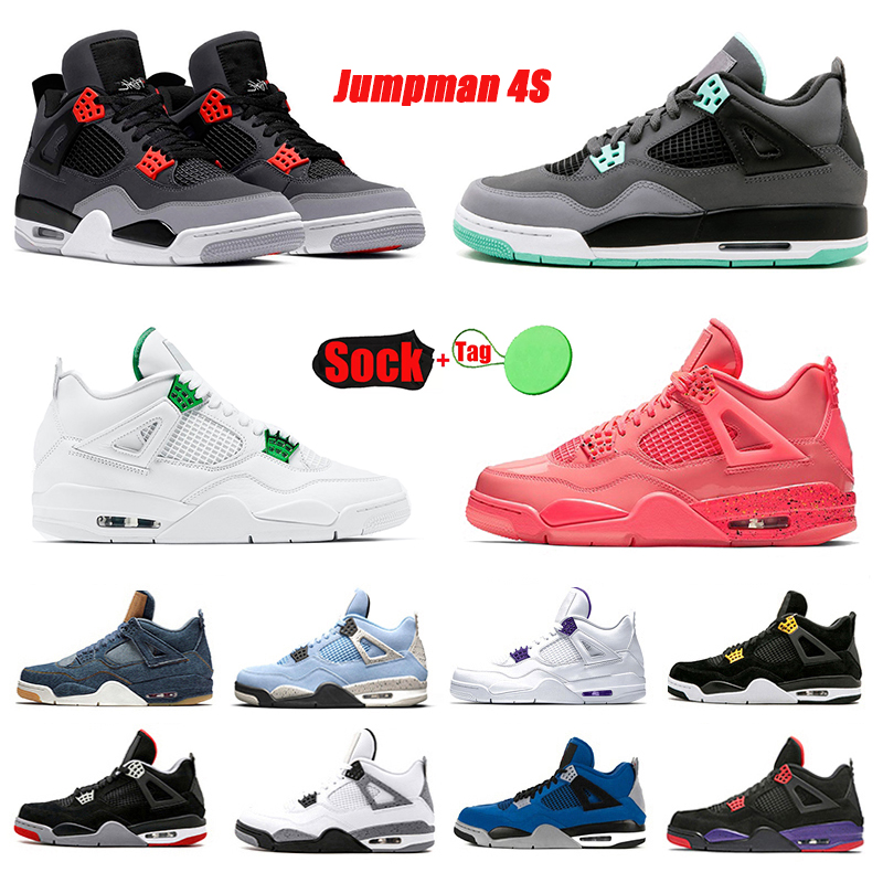 

Jumpman 4 4s mens basketball shoes sneakers University Alternate Motorsport Things Red Thunder TS travis Military Black Camo Black Cat bred Metallic men sports shoe, Item#5