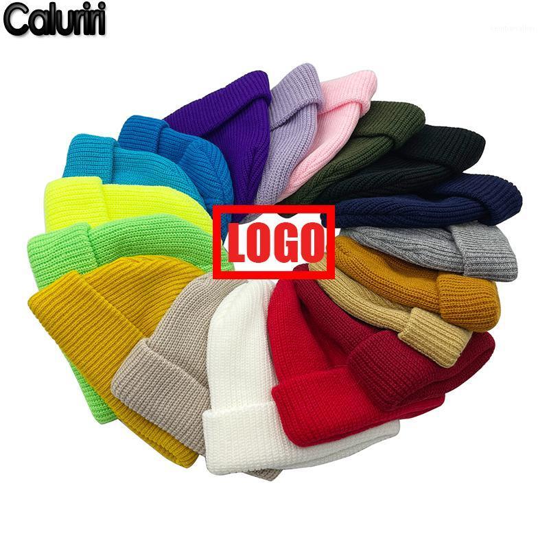 

Beanie/Skull Caps Winter Warm Beanies 18 ColorS DIY Logo Team Club Hats Custom Print Embroidered Made Beanie For Men Women ZZ-3051