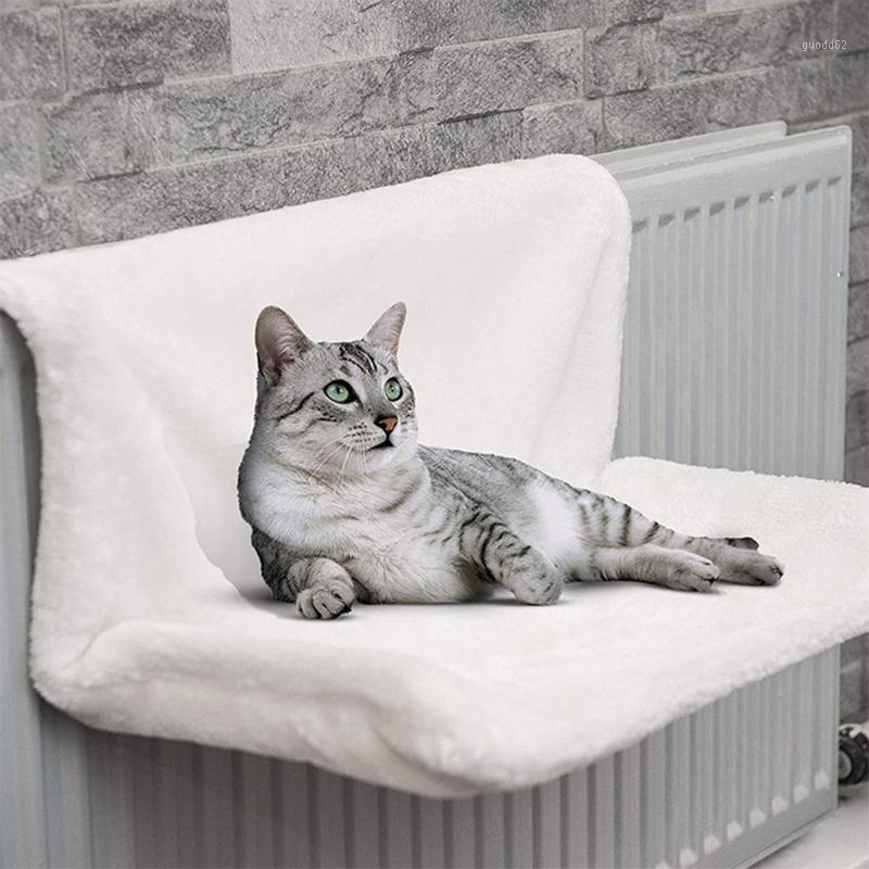 

Cat Bed Removable Window Sill Cat Radiator Lounge Hammocks for Kitty Hanging Bed Cosy Carrier Pet Seat Hammock1, White