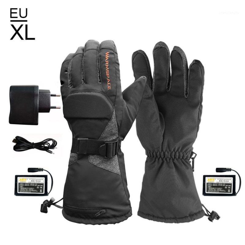 

Winter Electric Heated Gloves 3.7V/ 3600mAh Lithium Battery Waterproof Warm Heating Gloves For Skiing Motorcycle Scooter Riding1, M us plugs