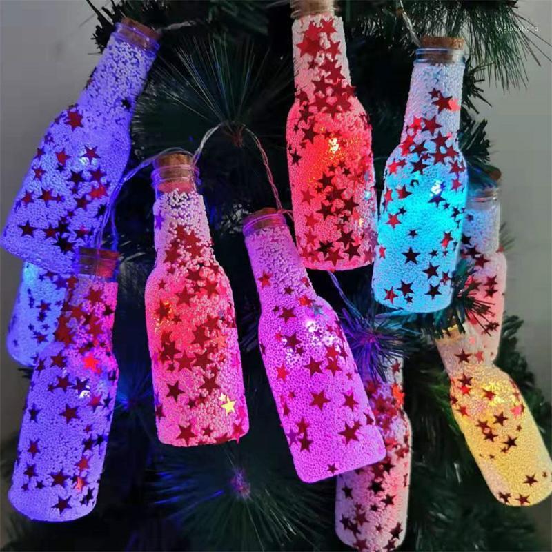 

Christmas Tree Decoration LED Light Illuminating Wishing Bottle Christmas color strip home decoration accessories aquarium #U1