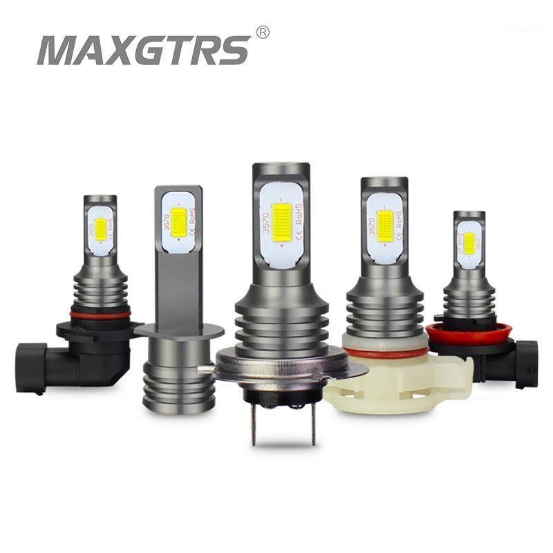 

2Pcs H7 LED Bulb CSP Car Fog Light Canbus 6000K White Gold Auto Driving Day Running Lamp H1 H3 H8 H11 9005 9006 H16 880 8811